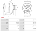 Alternador AS-PL A0457S