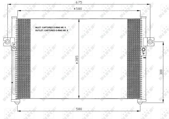 Condensador de aire acondicionado NRF 35389