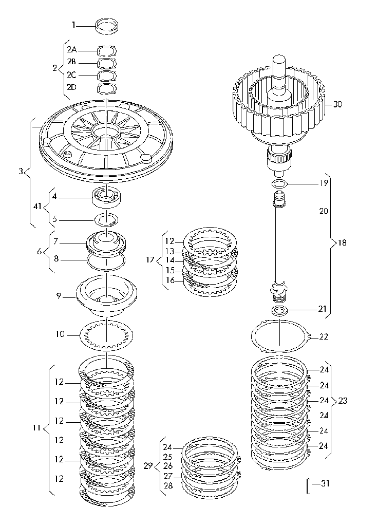 Conjunto de laminas 01J398241C