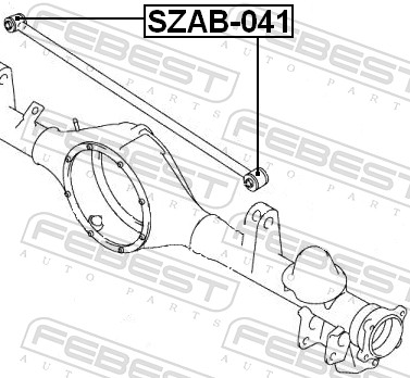 Buje de Suspensión del Brazo oscilante FEBEST SZAB-041
