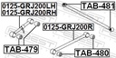 Buje de Suspensión del Brazo oscilante FEBEST TAB-480