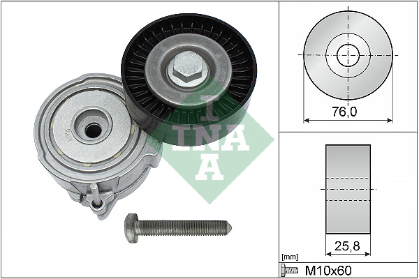 Brazo tensor, correa auxiliar INA 534 0375 10