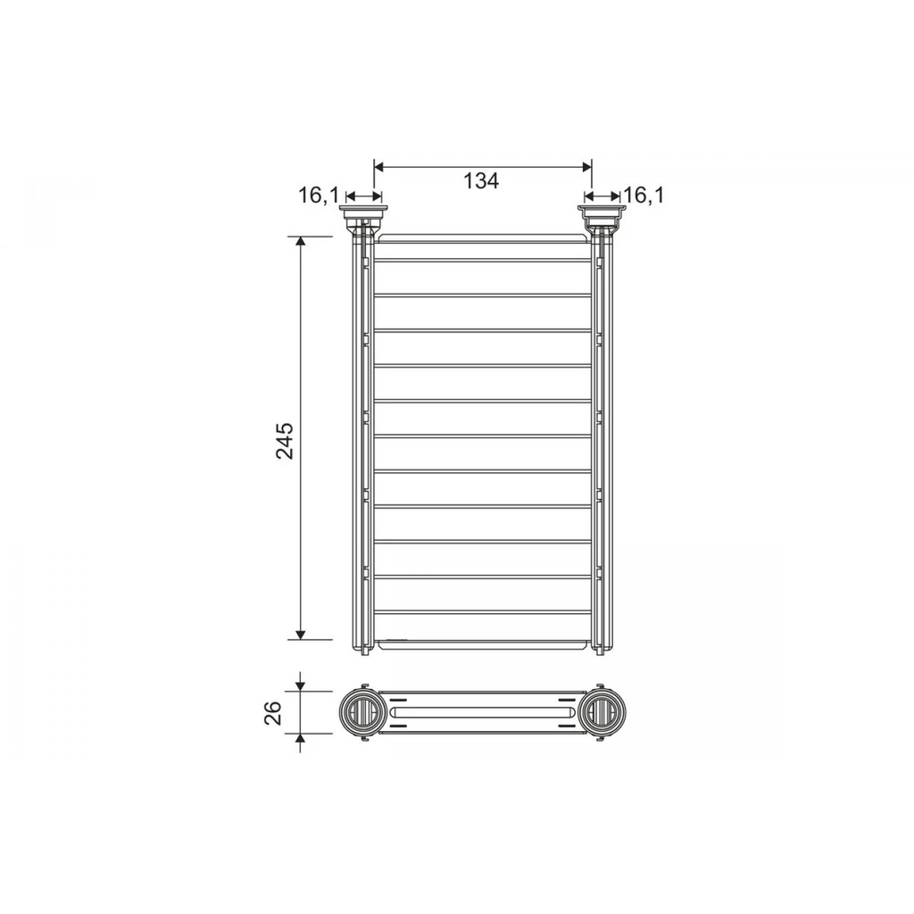 Radiador de calefacción VALEO 811646