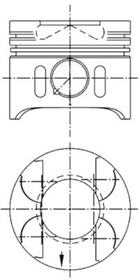 Pistón KOLBENSCHMIDT 97409600