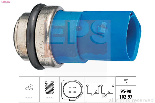 Interruptor de temperatura, ventilador del radiador EPS 1.850.692