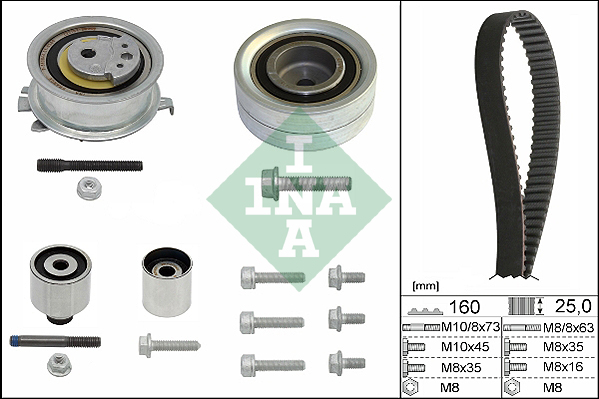 Kit de correa de distribución INA 530 0550 10