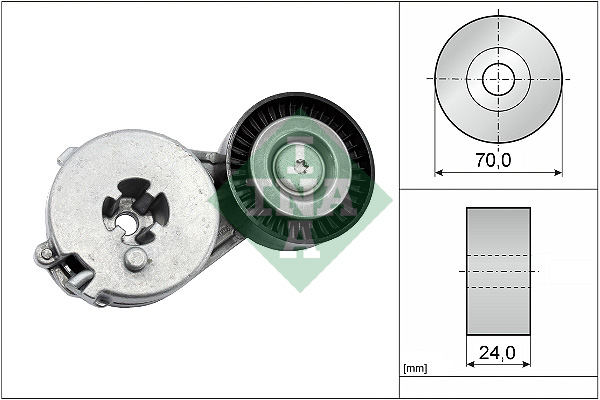 Brazo tensor de la correa auxiliar INA 534 0333 10