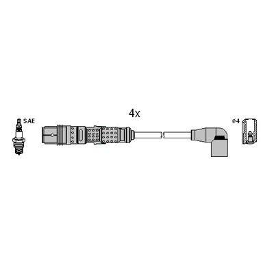 [134959] Juego de cables de encendido HITACHI 134959