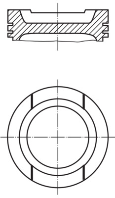 [0332001] Pistón MAHLE ORIGINAL 033 20 01