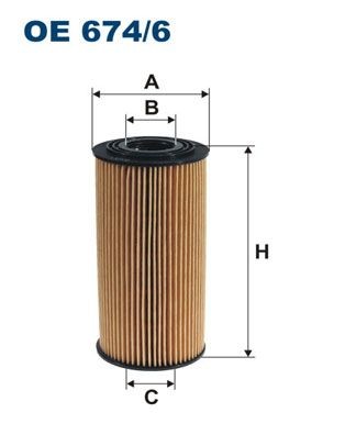 [OE674/6] Filtro de aceite del motor FILTRON OE 674/6