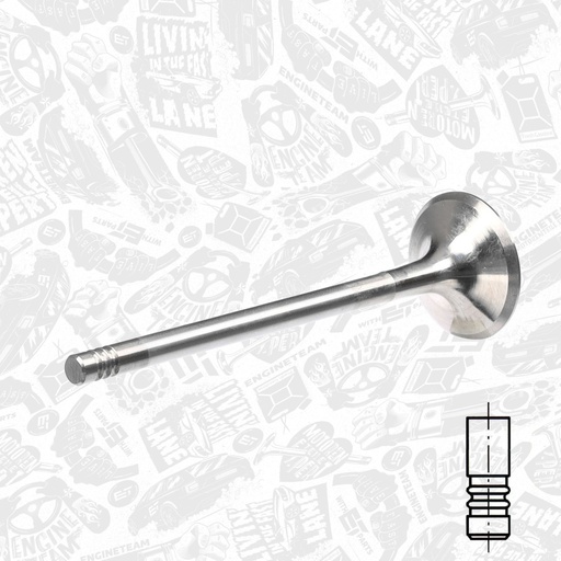 [VE0024] Válvula de escape ET ENGINETEAM VE0024