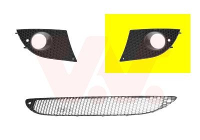 [4941593] Rejilla izquierda de ventilación del parachoques VAN WEZEL 4941593