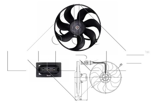 [NRF47397] Ventilador del radiador NRF 47397