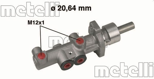 [050404] Cilindro maestro del freno METELLI 05-0404