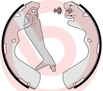 [S30514] Juego de zapatas de freno BREMBO S 30 514