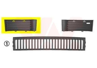 [7625592] Rejilla derecha de ventilación del parachoques VAN WEZEL 7625592