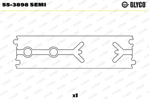 [553898SEMI] Casquillo del cojinete, pistón GLYCO 55-3898 SEMI
