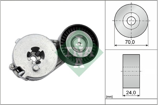 [534033310] Brazo tensor de la correa auxiliar INA 534 0333 10