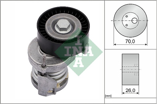 [534012320] Polea tensora de la correa trapecial poli V INA 534 0123 20