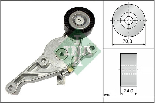 [534015110] Brazo tensor de la correa auxiliar INA 534 0151 10