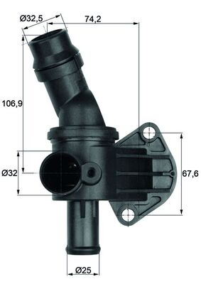 [TI887] Termostato, refrigerante MAHLE ORIGINAL TI 8 87